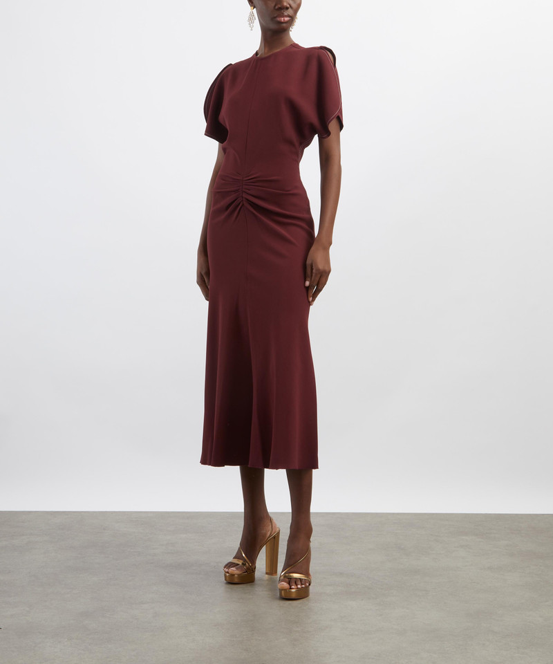 Victoria Beckham Gathered Waist Midi Dress outlook