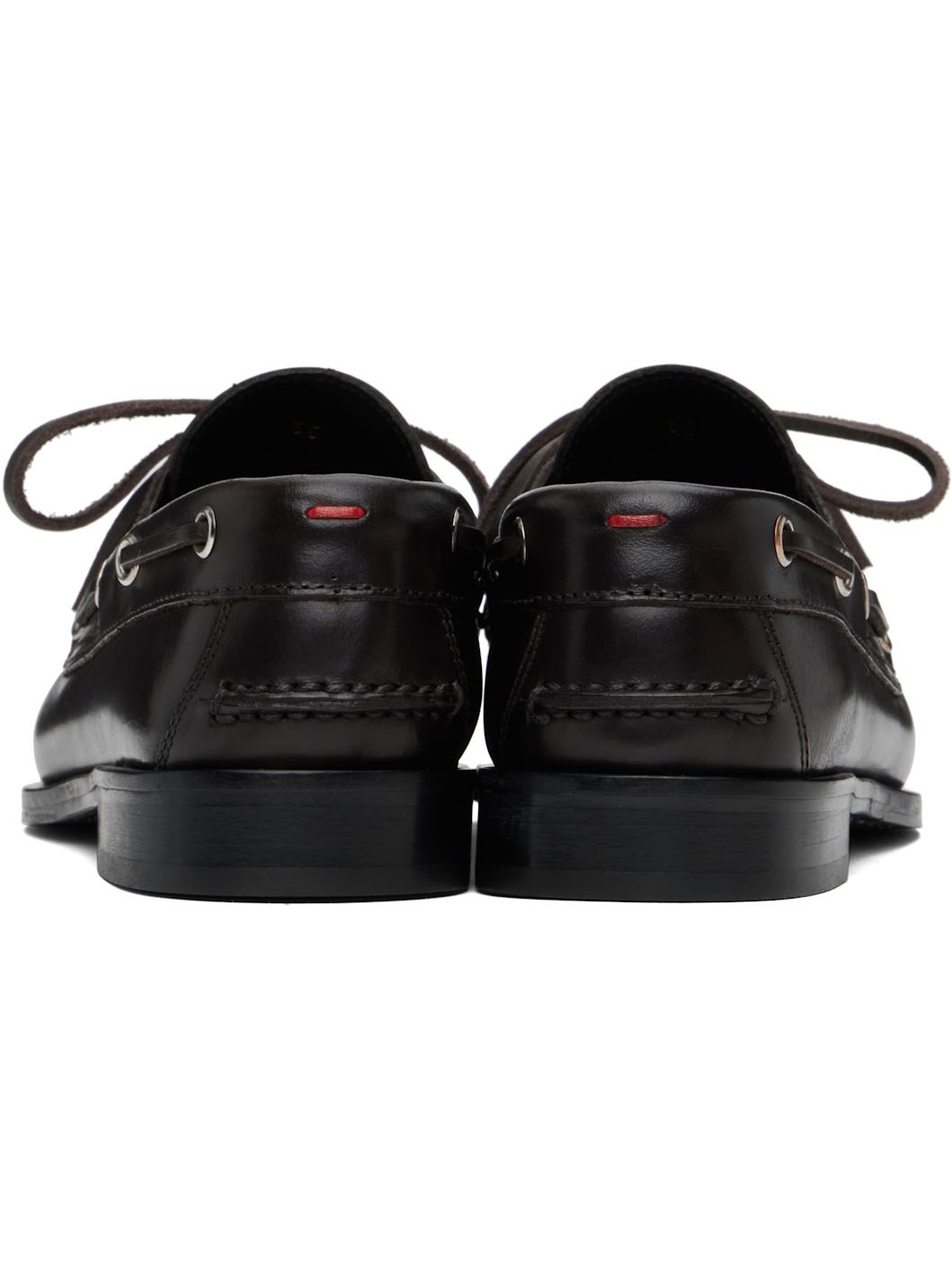 Brown Harris Calfskin Loafers - 2