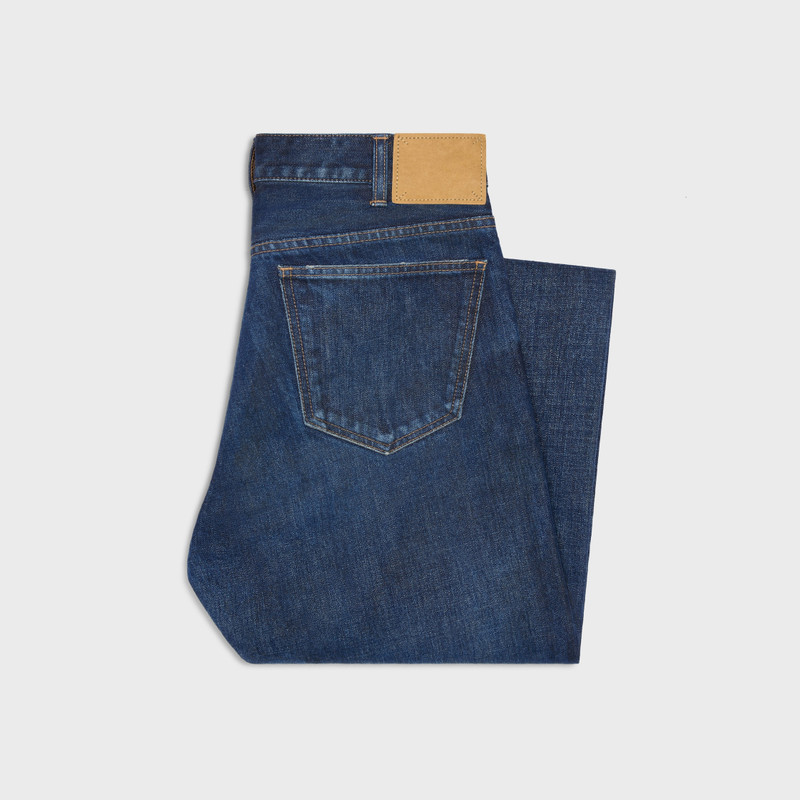 CELINE kurt jeans in indigo dark stone wash denim outlook