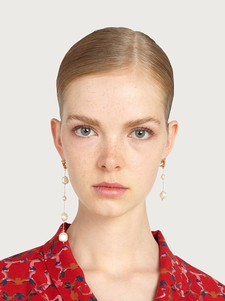 GANCINI ASYMMETRICAL EARRINGS - 3