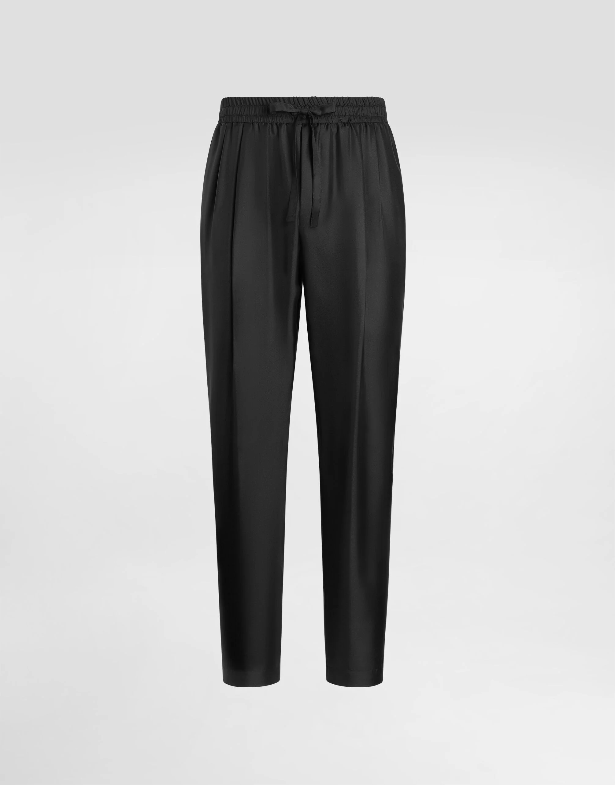 Silk twill jogging trousers - 1