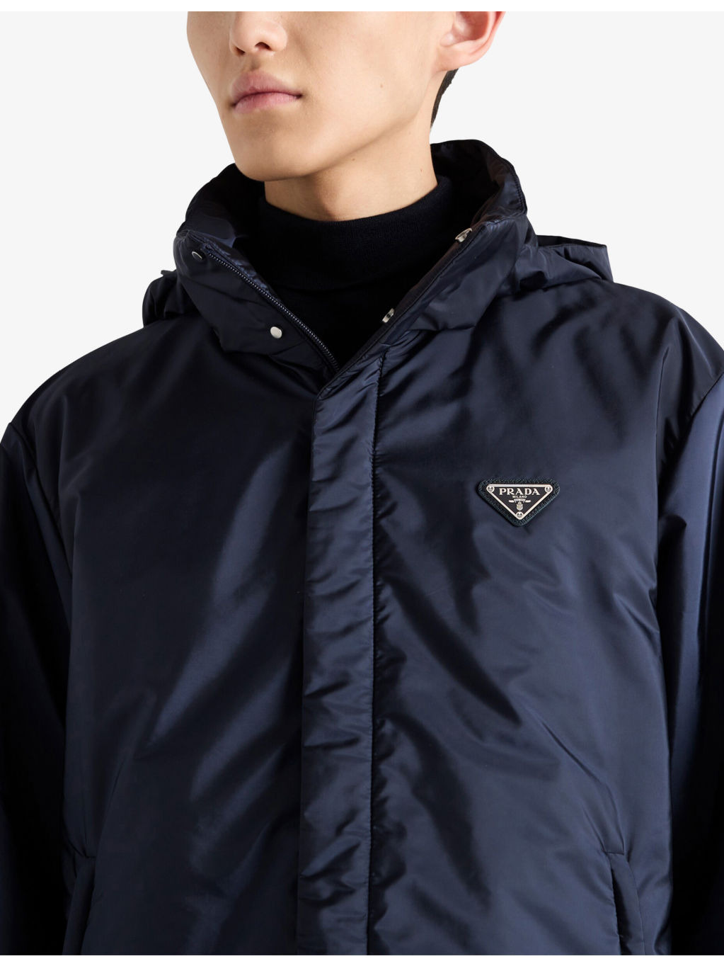 Enamelled-Logo Re-Nylon Bomber Jacket - 5