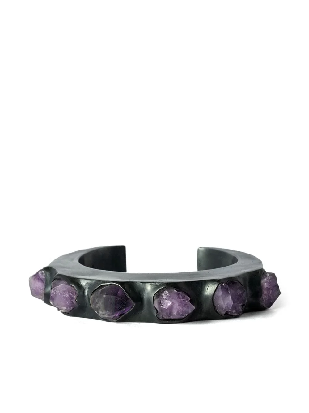 Crescent amethyst band bracelet - 1
