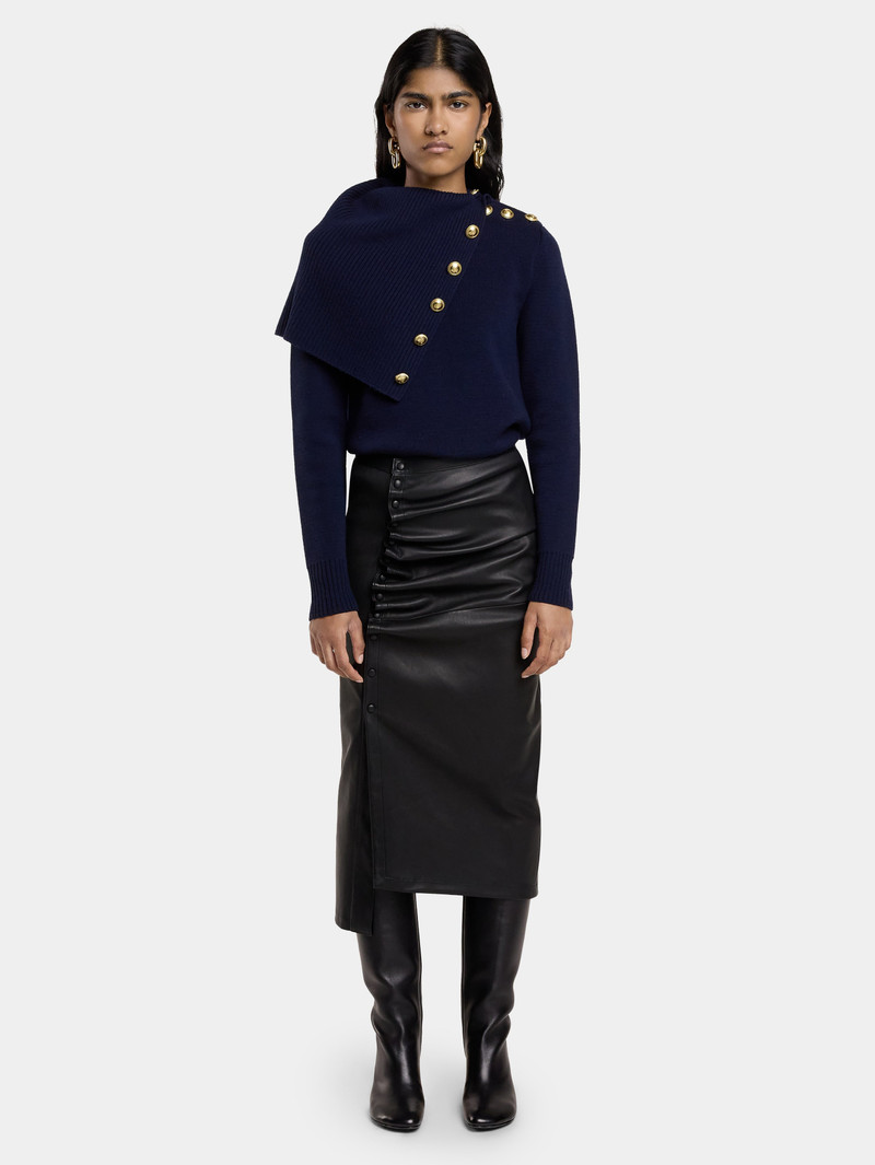 rabanne NAVY SWEATER IN WOOL outlook