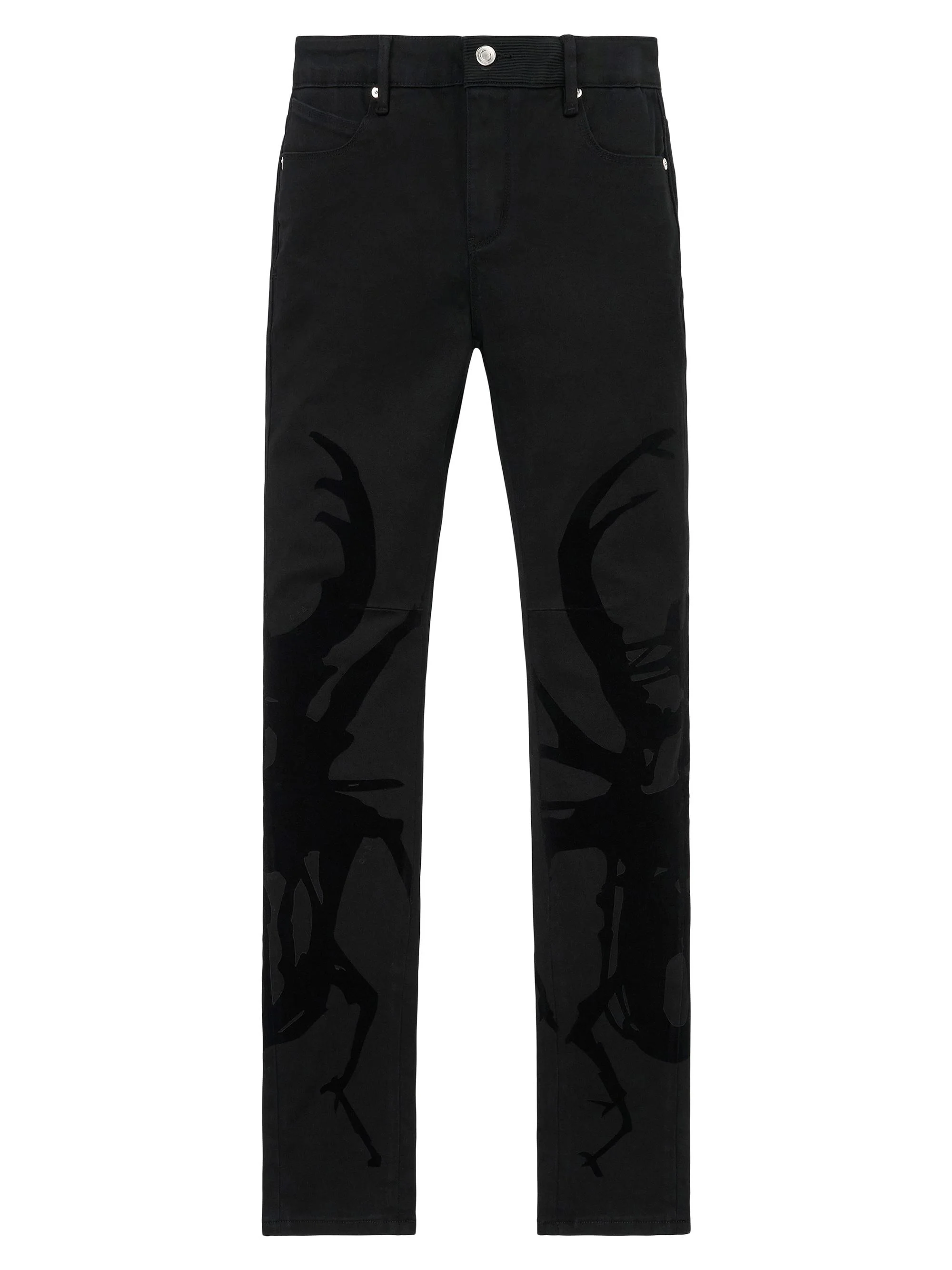 Men's Chaparral Bryant Printed Skinny Jeans - Black Beetle - 1