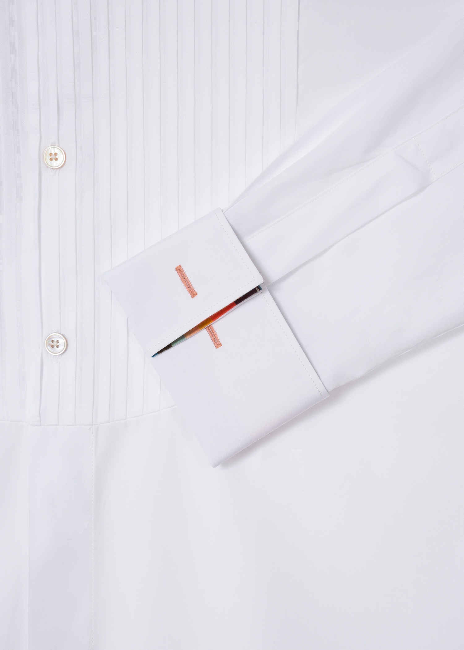 Pleated-Bib Double-Cuff Evening Shirt - 4