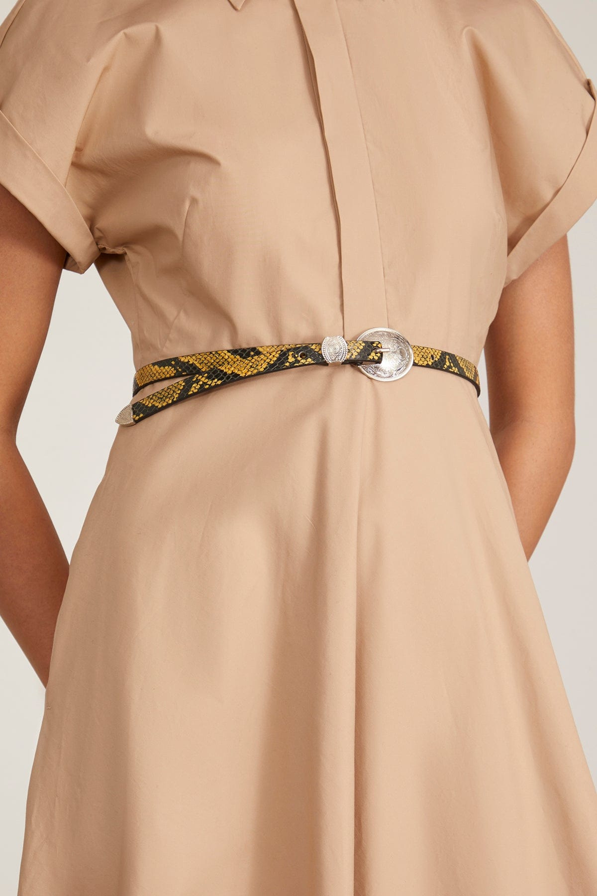 Cowboy Waist Belt in Yellow Multi - 2