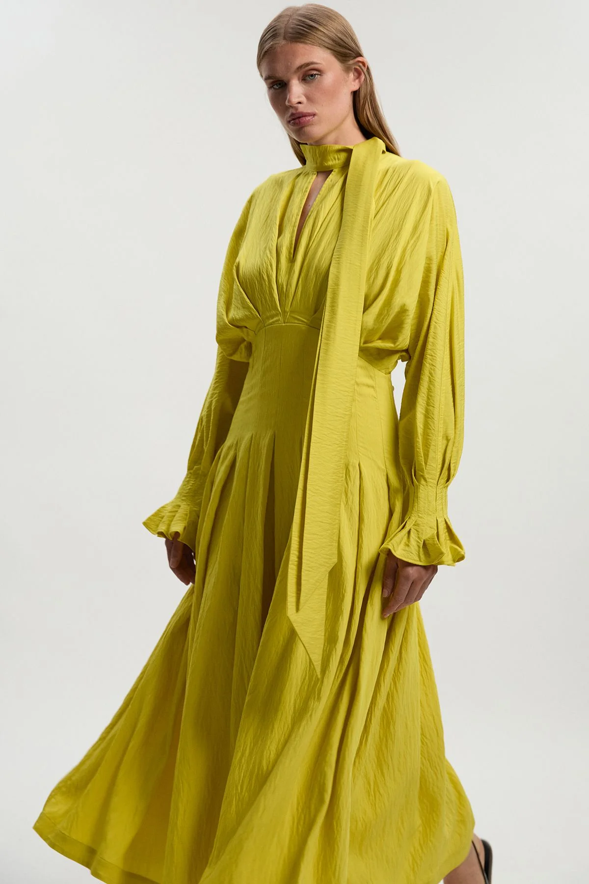 karen millen pleated maxi dress Turquoise Soft Pleated Woven Kimono Sleeve Maxi Dress