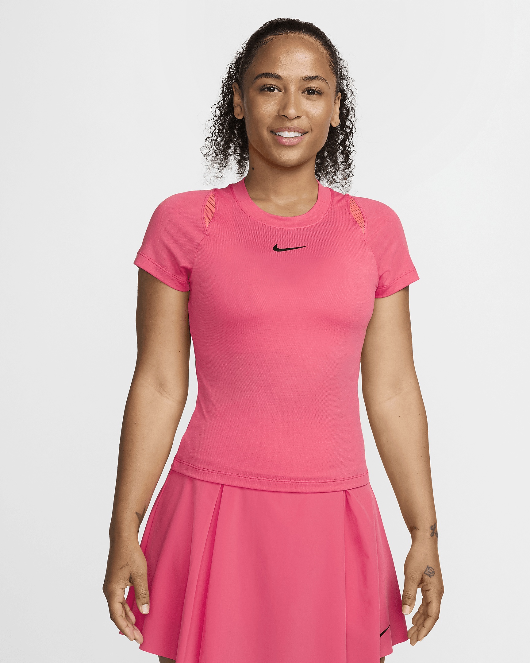 NikeCourt Advantage Women's Dri-FIT Short-Sleeve Tennis Top - 1