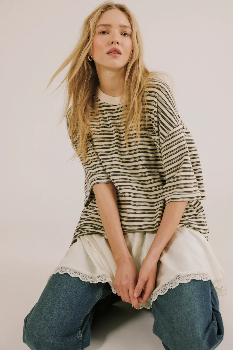 We The Free All Love Striped Pocket Tee - 1
