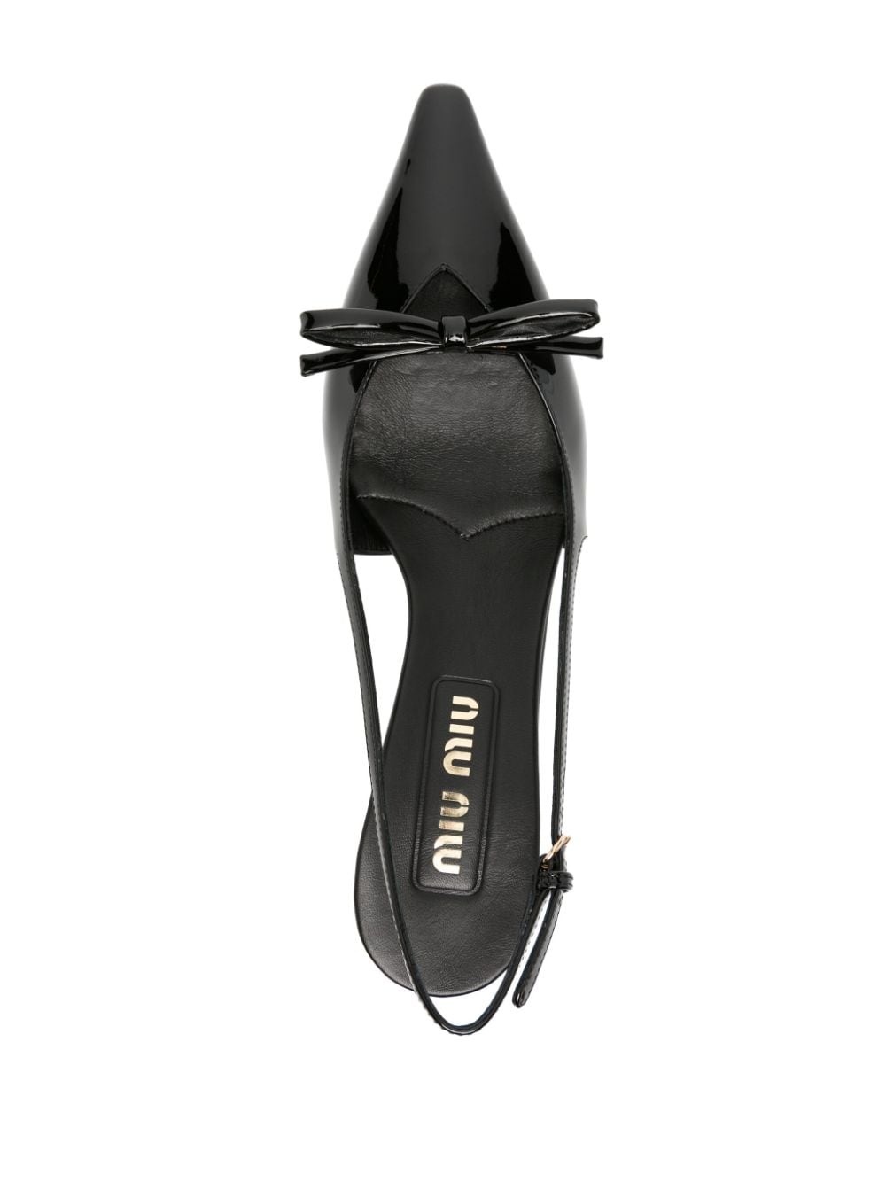 75mm bow-embellished sligback pumps - 4