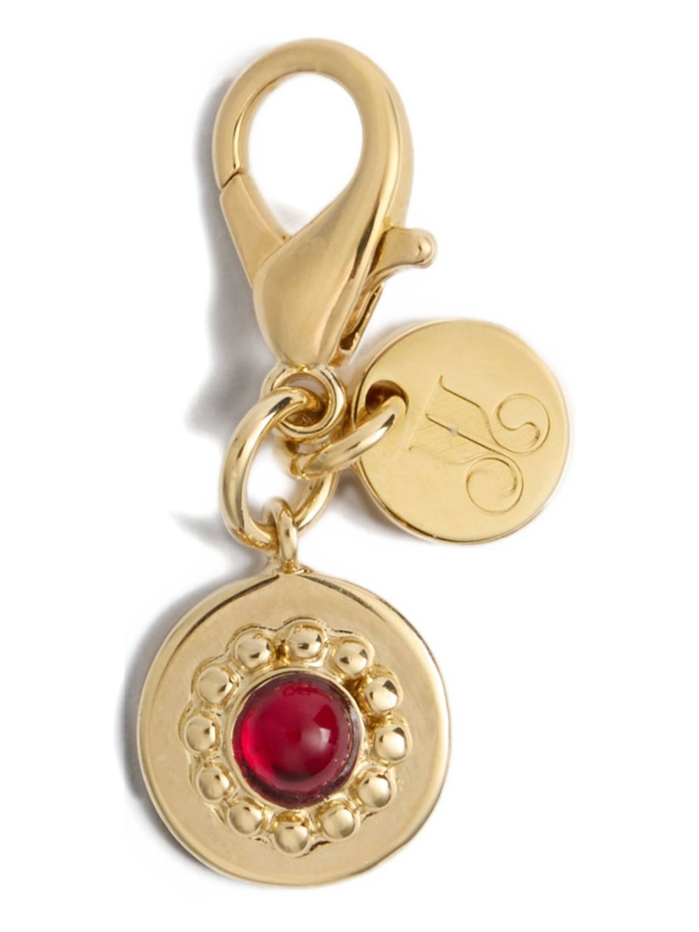 red stone charm necklace - 3