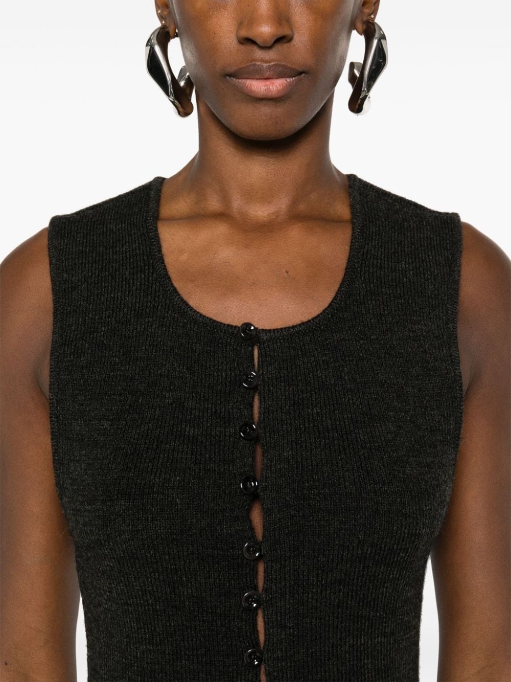 ribbed-knit top - 5