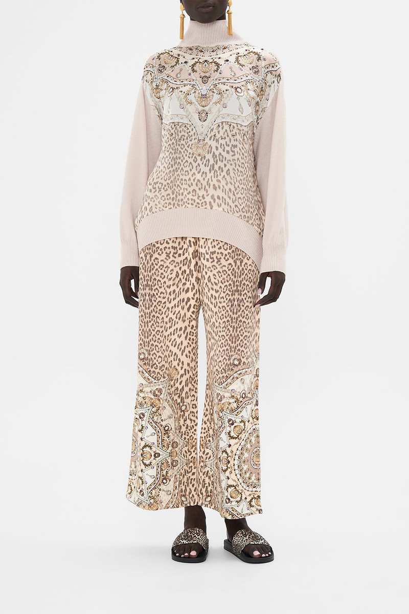 CAMILLA SILK FRONT TURTLE NECK KNIT outlook