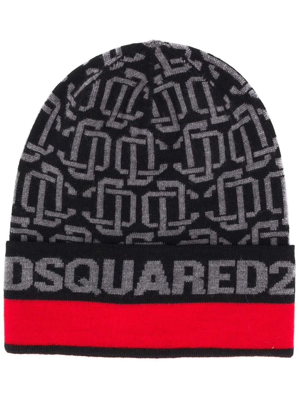 logo-monogram beanie - 1