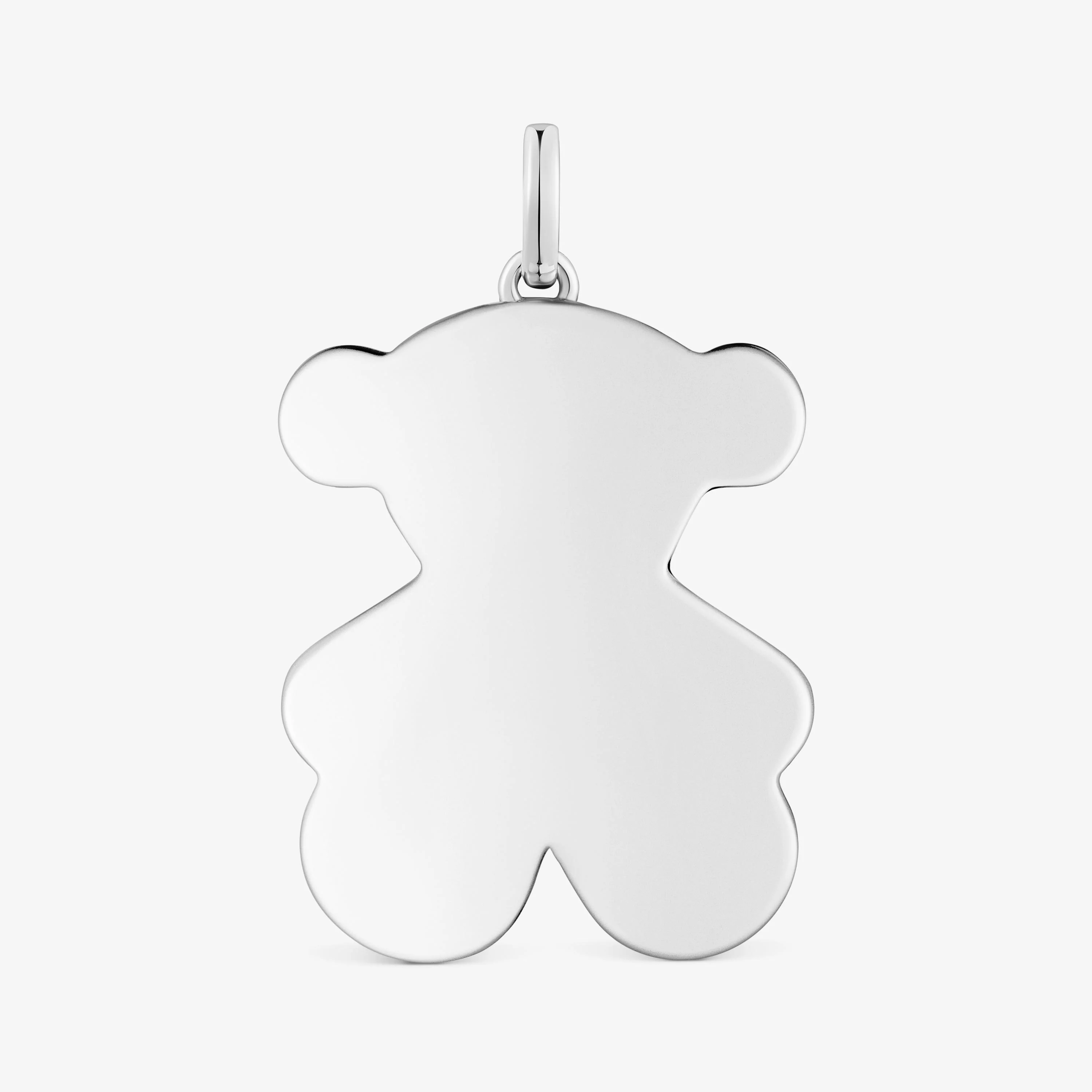Medium 29mm silver bear Pendant Sweet Dolls - 1