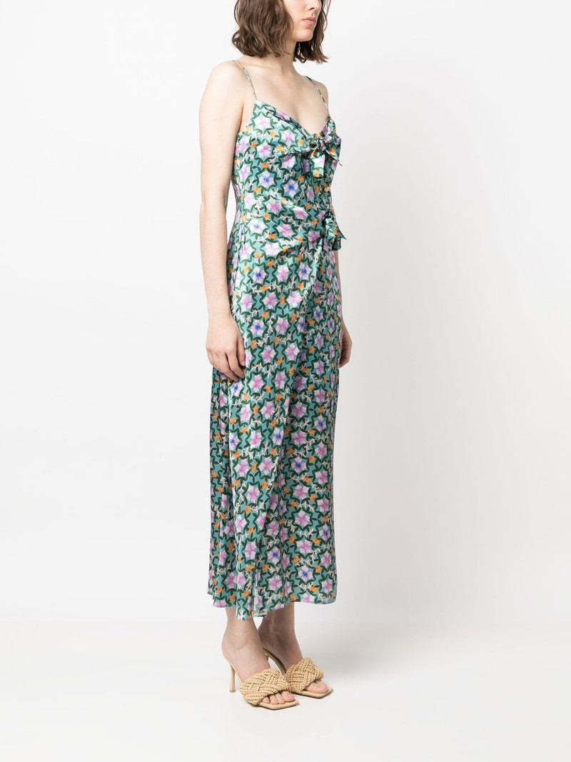 floral-print silk midi dress 3