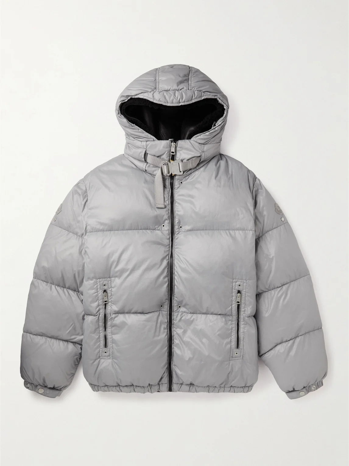 6 Moncler 1017 ALYX 9SM Quilted Shell Hooded Down Jacket with Detachable Liner - 1