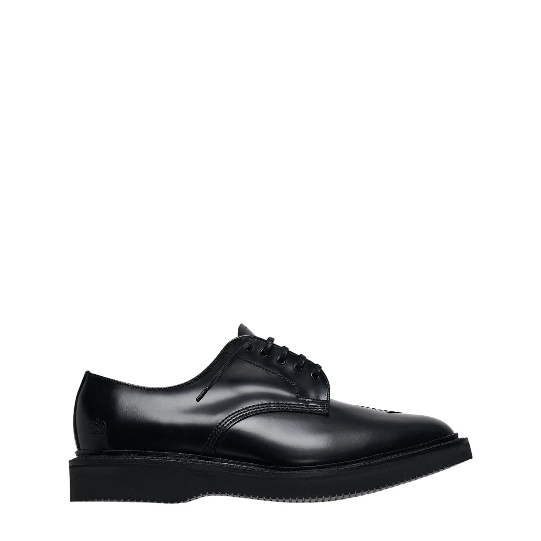 Glossy Leather Derby Shoes - 1