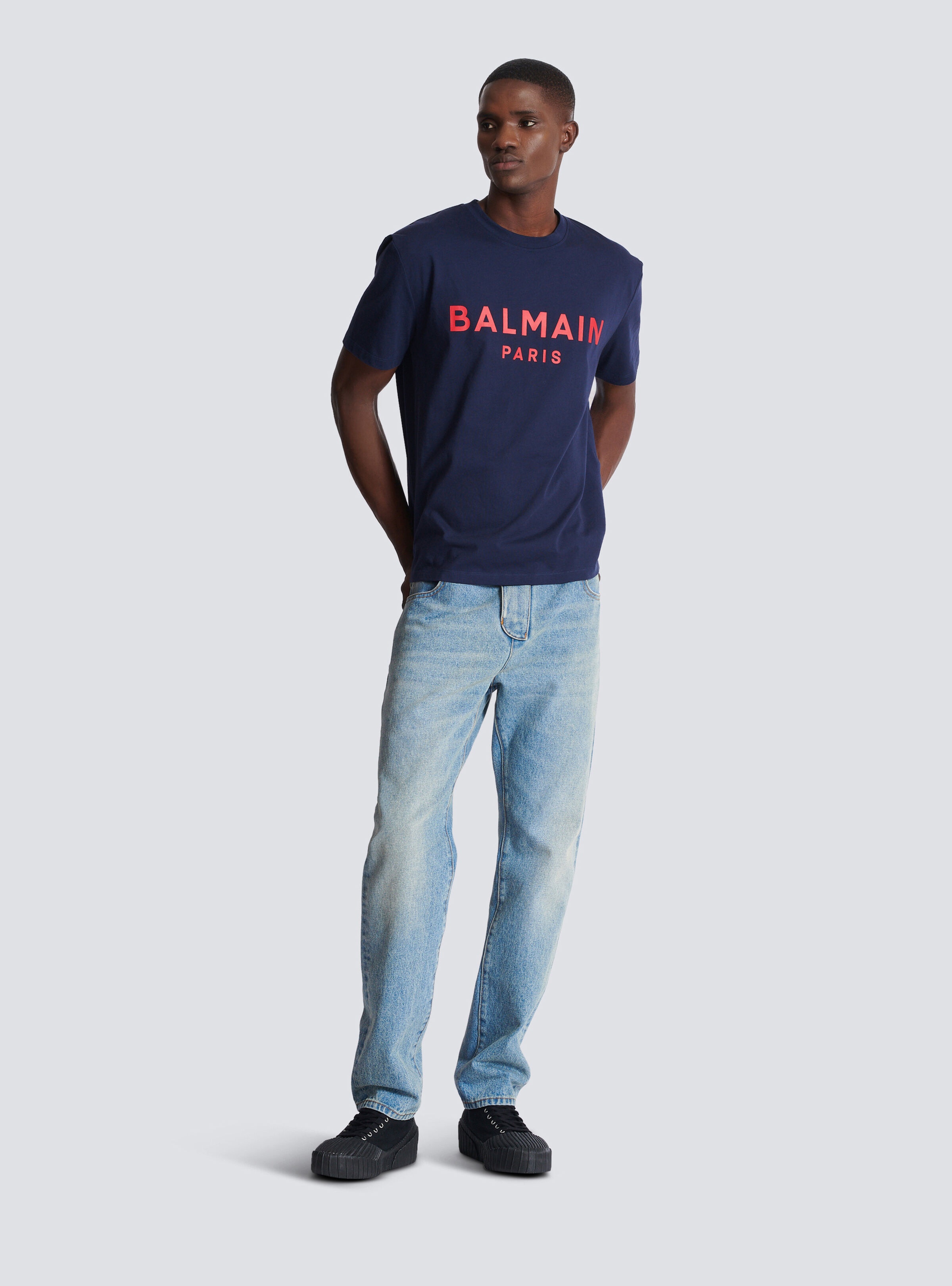 T-shirt with Balmain Paris print - 2