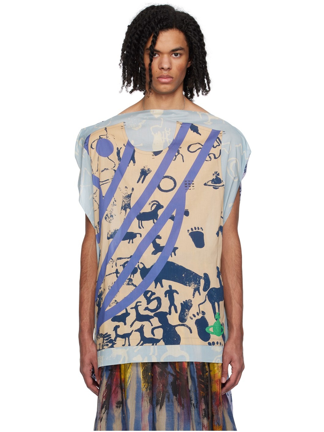 Multicolor Cave Man T-Shirt - 1