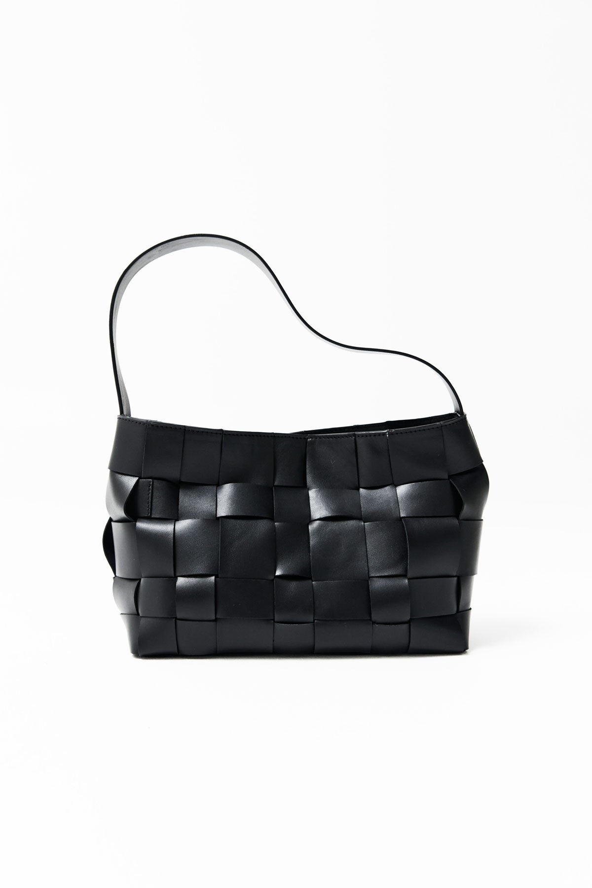 Woven Mini Tote - Black - 3
