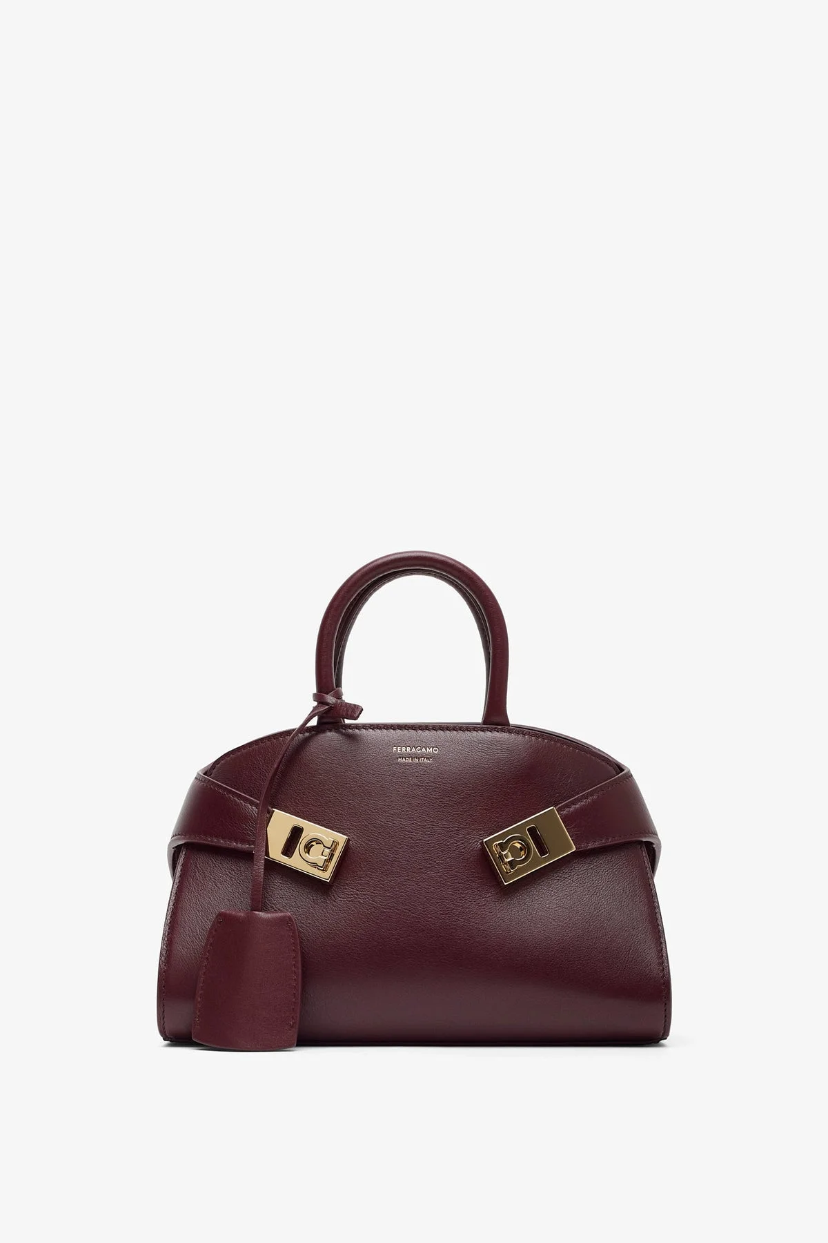 Hug mini soft plum top handle bag - 1