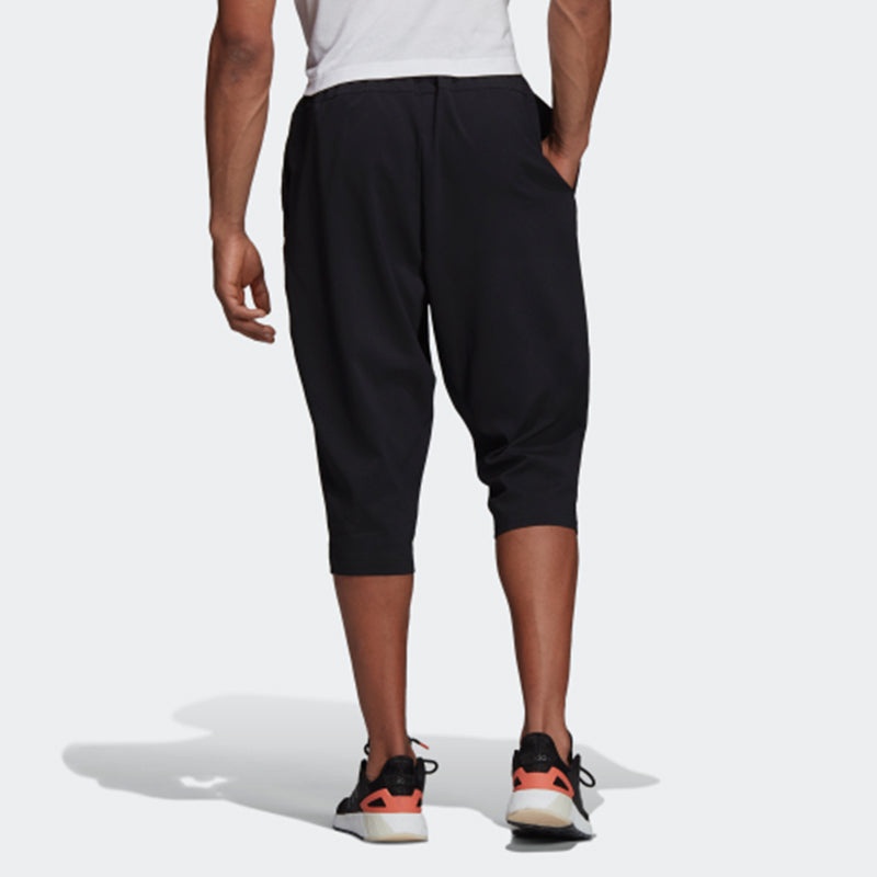 Men's adidas E Pln 3/4 Wvn Woven Cone Training Running Sports Cropped Pants/Trousers Black DQ3107 - 6