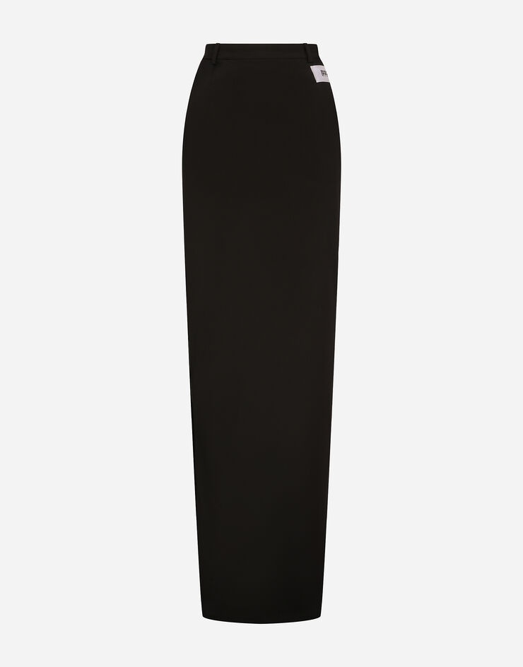 Long cady skirt with side zippers and slit - 1