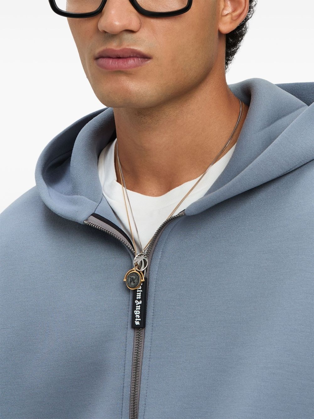 curved-logo hoodie - 6