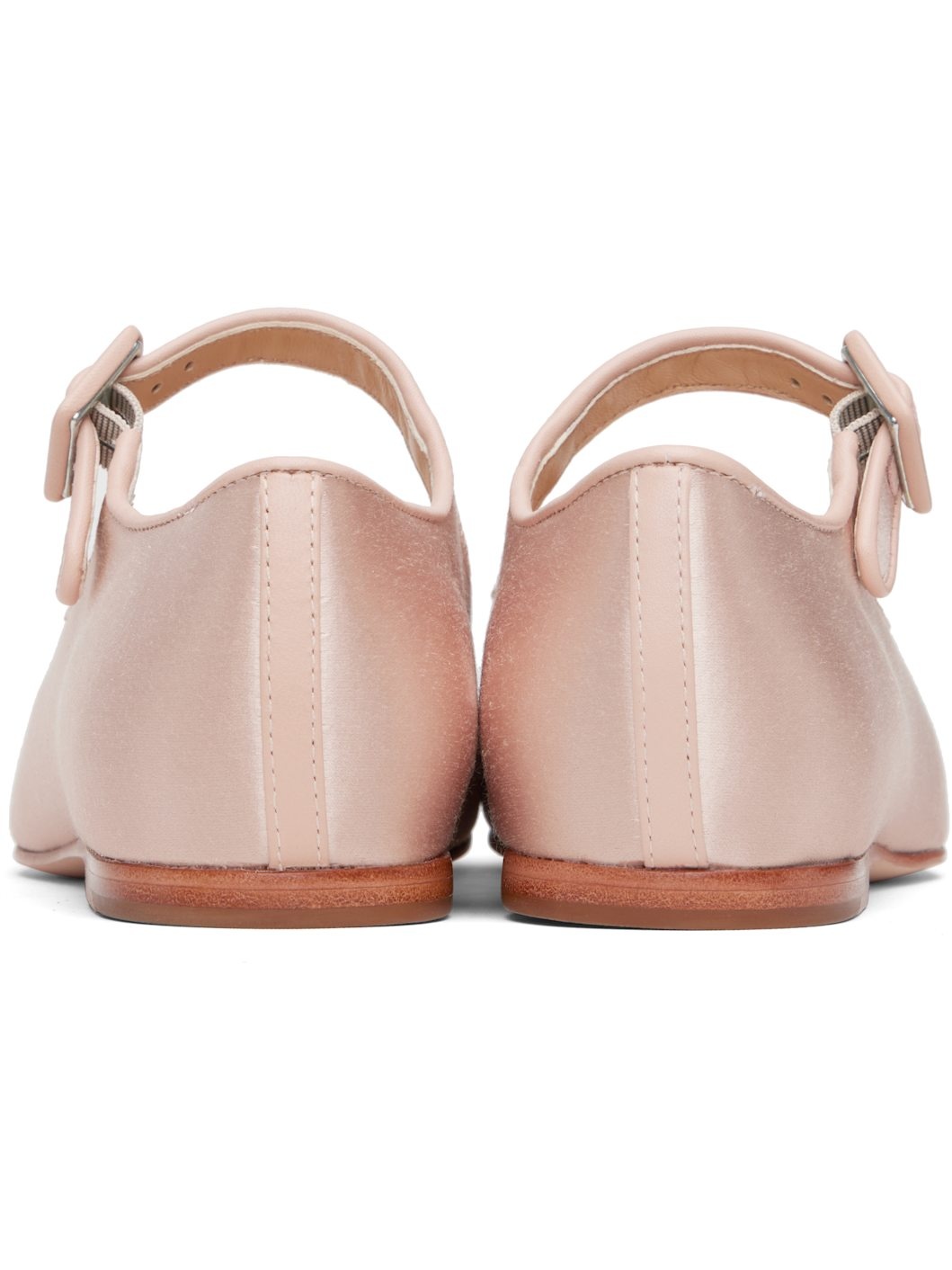 Pink Mary Jane Pointe Ballerina Flats - 2