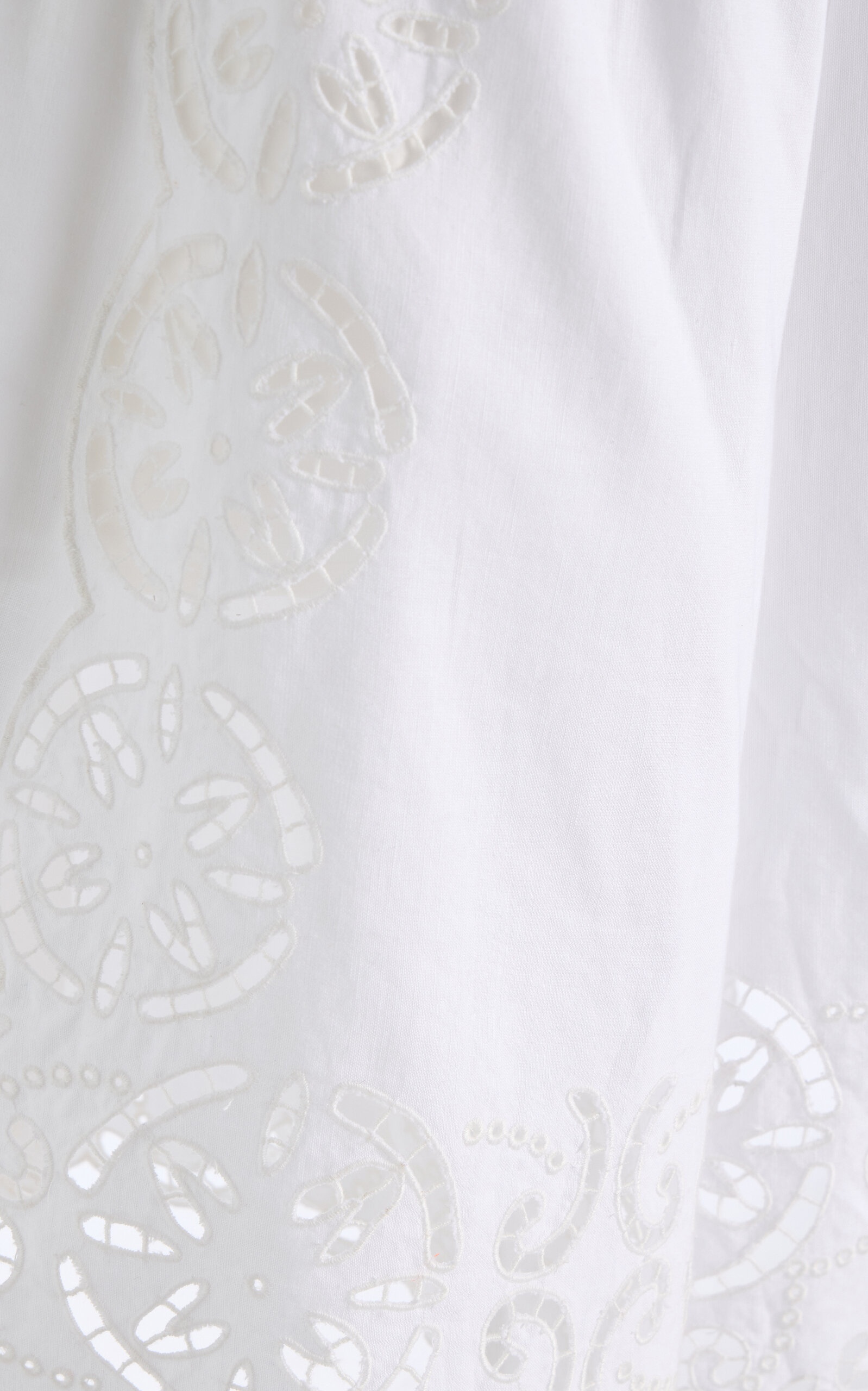 Dahlia Broderie Anglaise Cotton-Linen Shorts ivory - 5