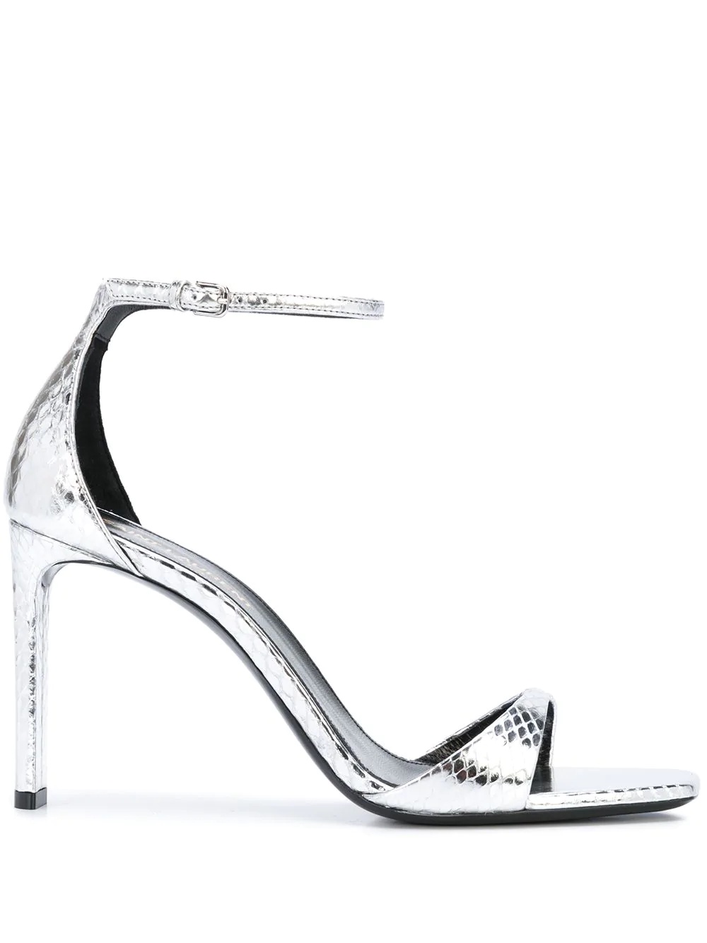 metallic high heel sandals - 1