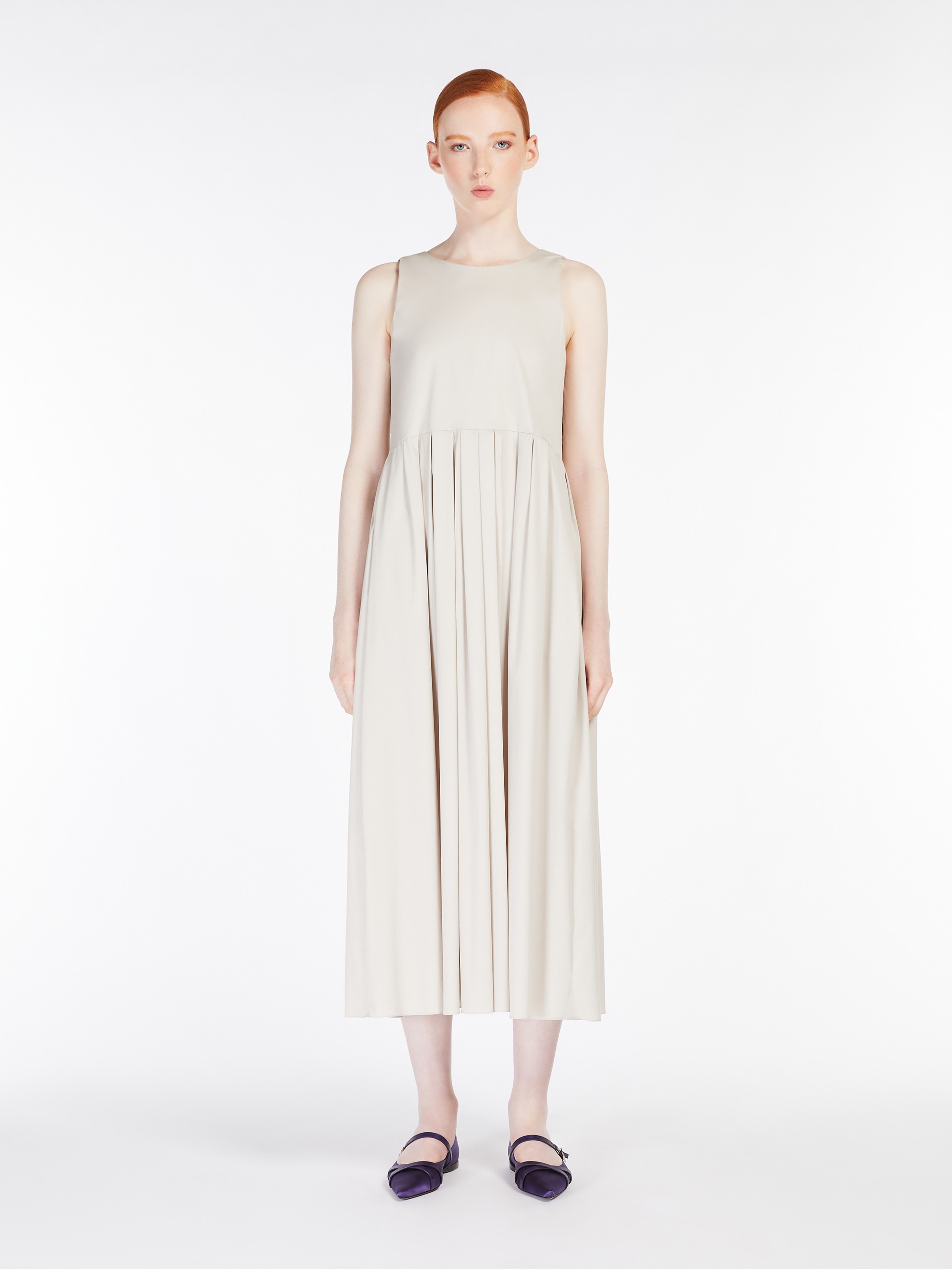 MOIRA Sleeveless poplin dress - 3