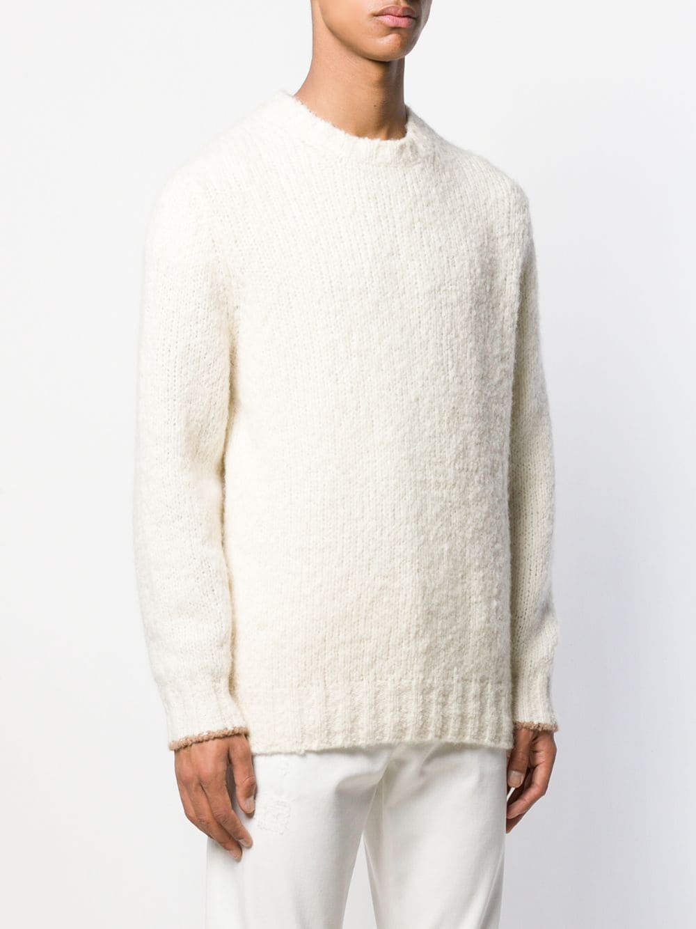 chunky crew neck jumper - 3