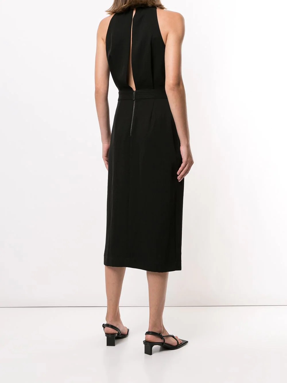 V-neck wrap dress - 4