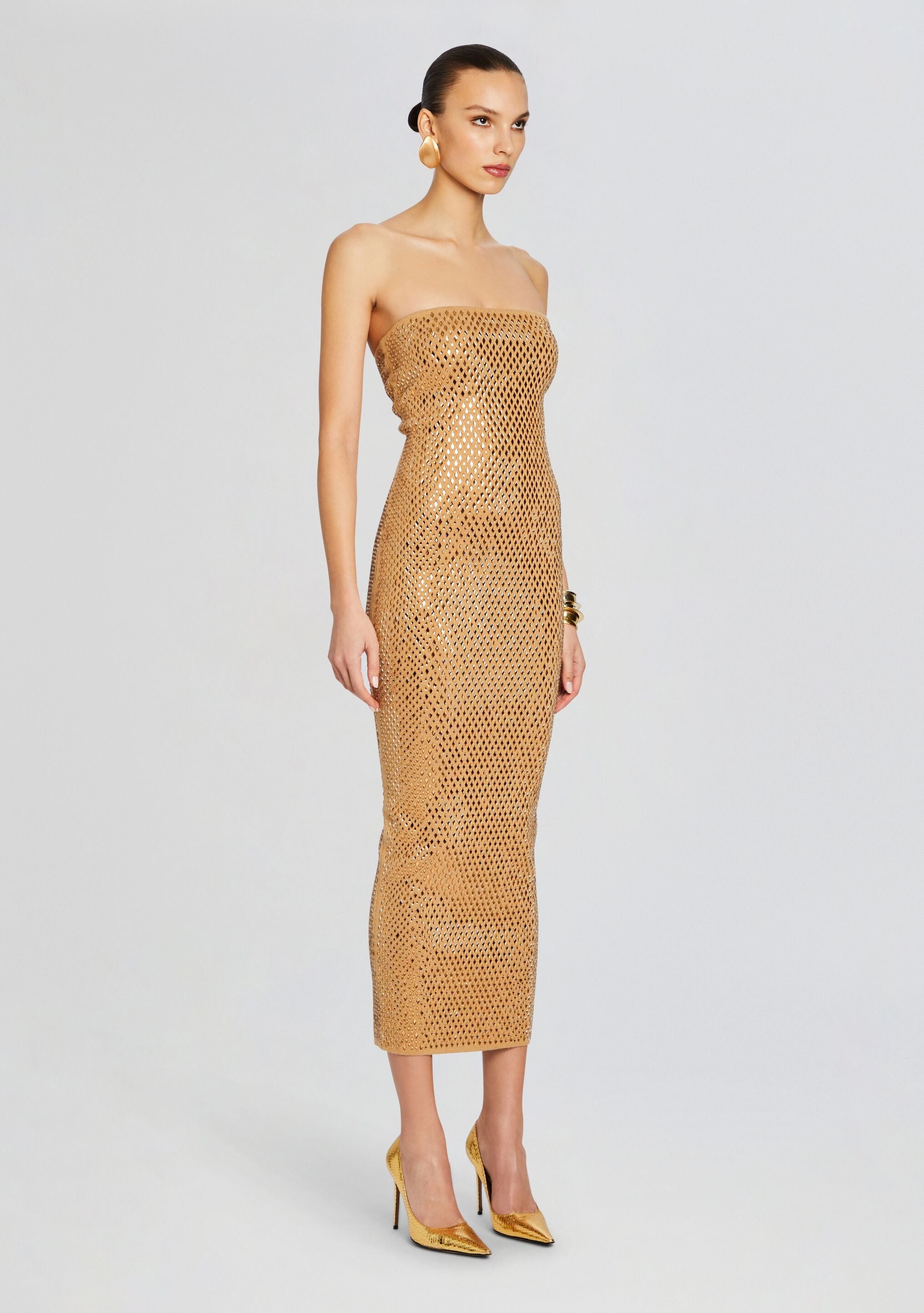 BOA EMBELLISHED KNIT DRESS - 3