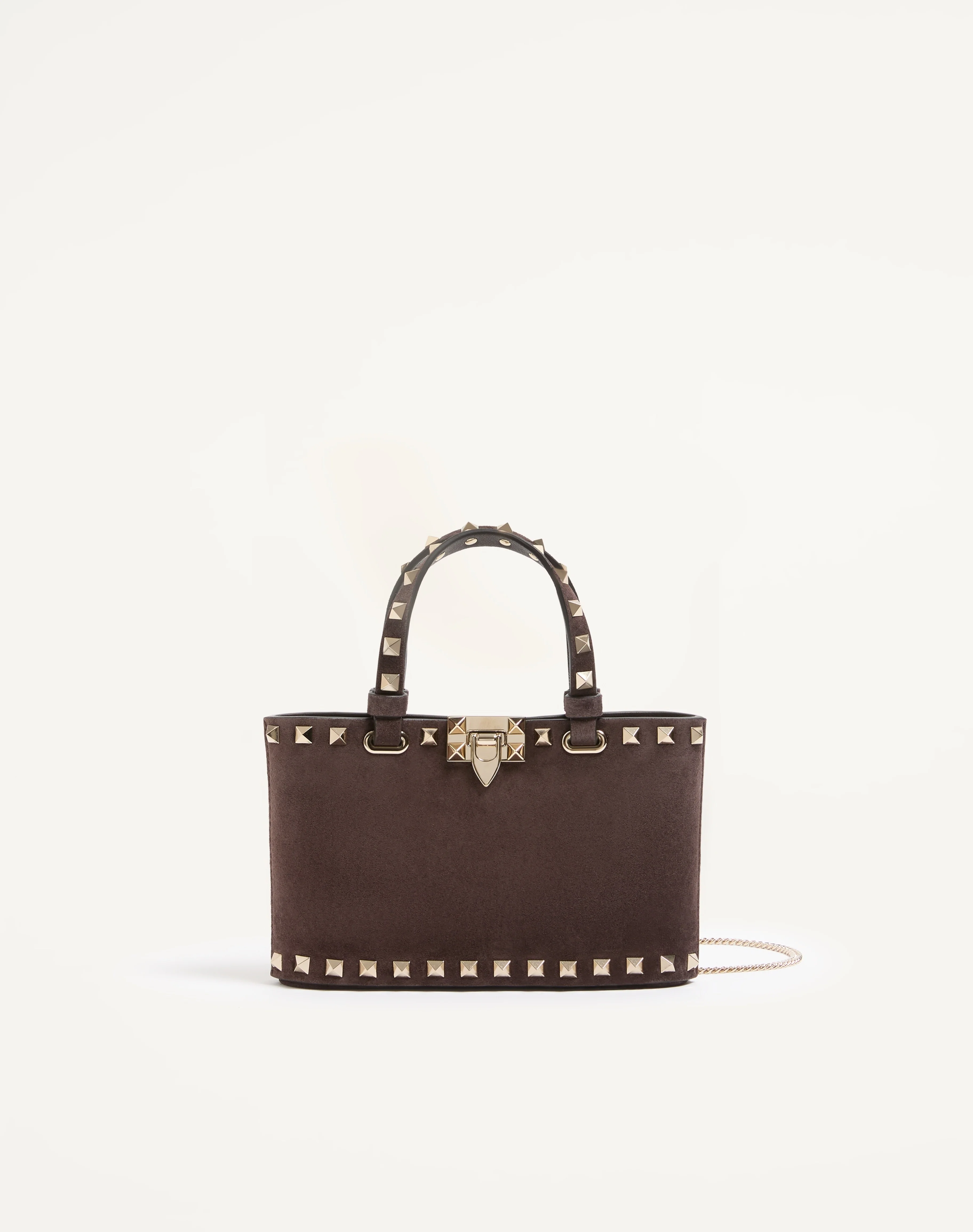 ROCKSTUD MINI SUEDE SHOPPING BAG - 1