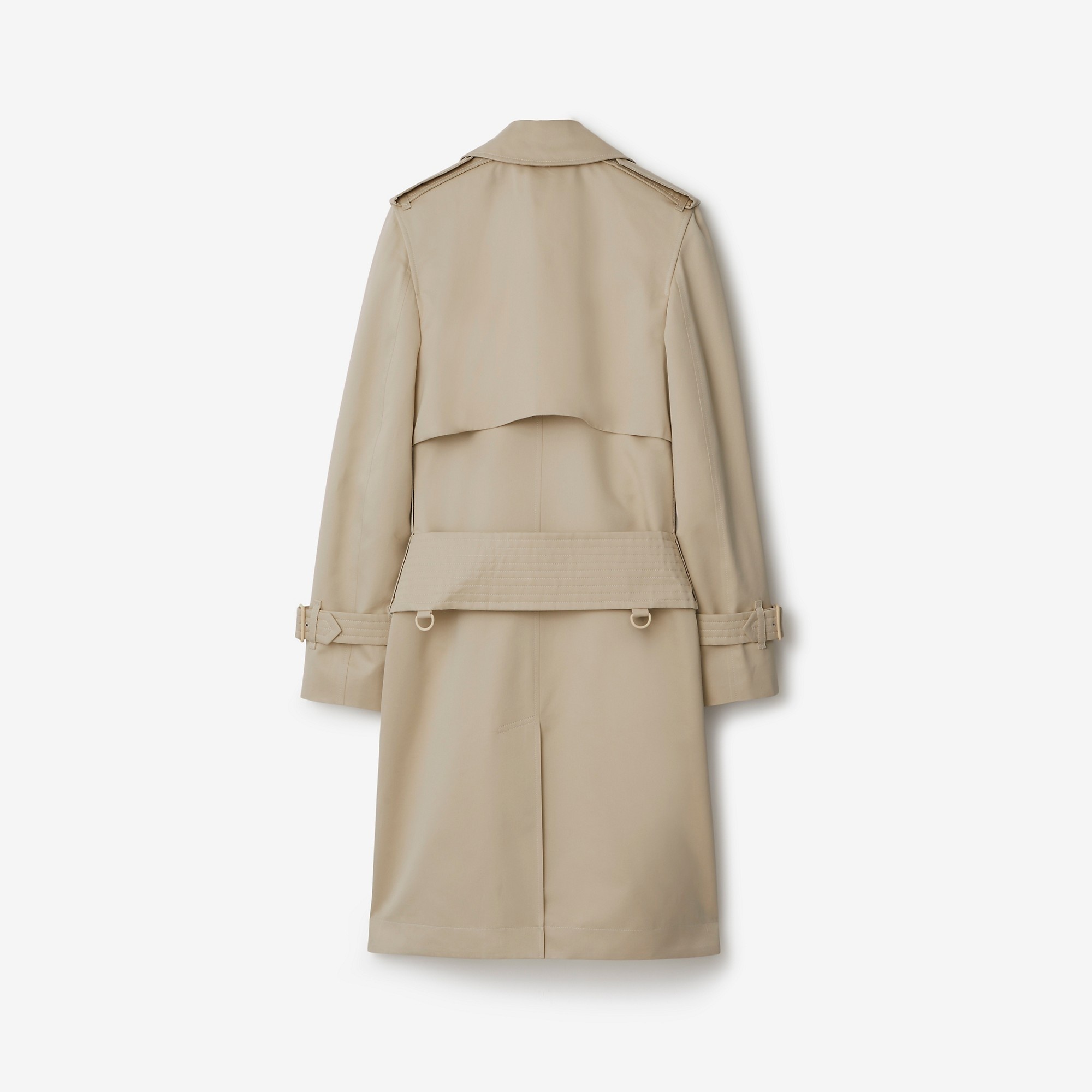 Mid-length Cotton Silk Trench Coat - 5