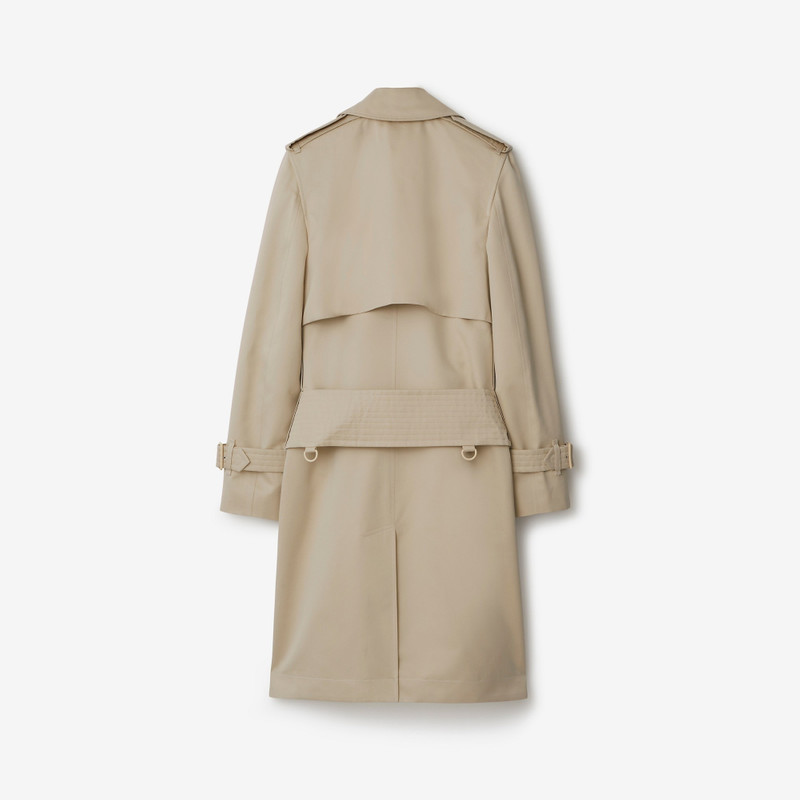 Mid-length Cotton Silk Trench Coat 5