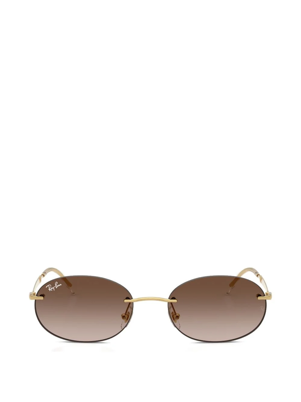 oval-frame sunglasses - 1