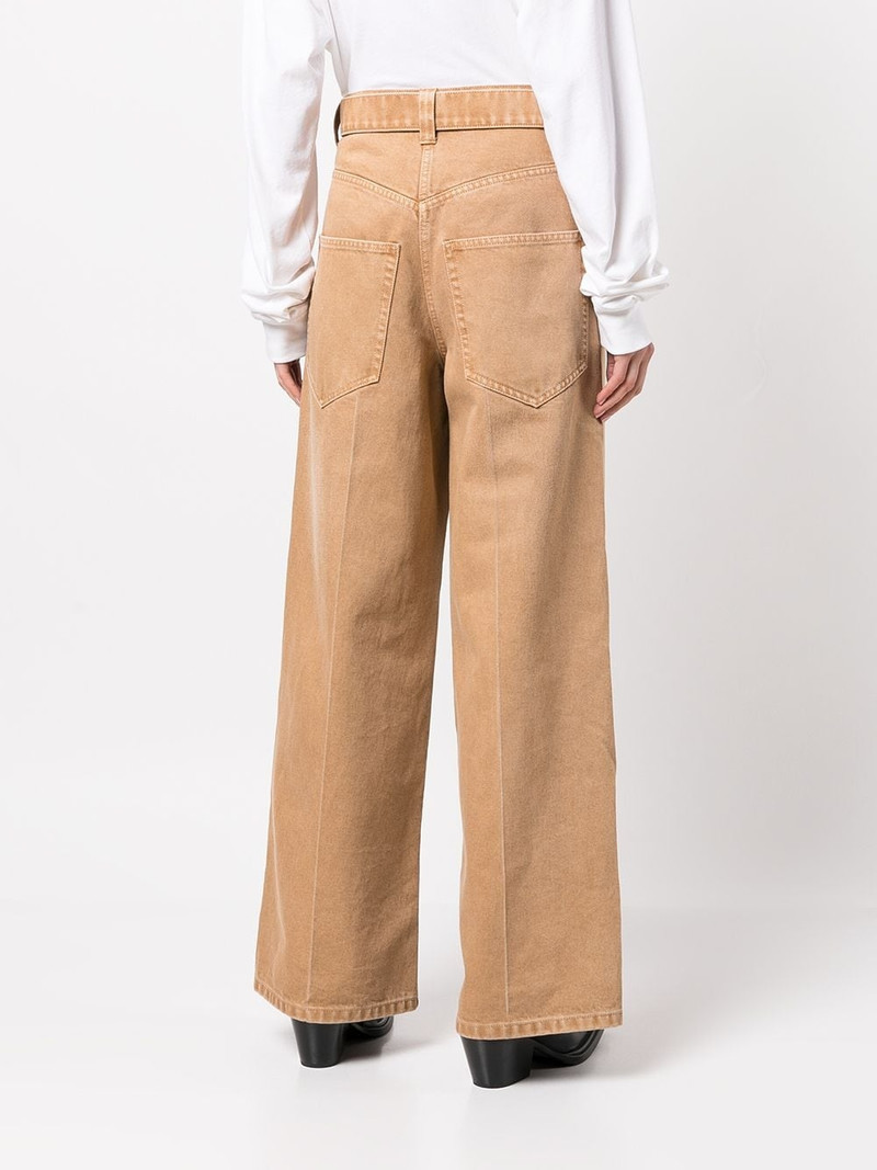 belted wide-leg jeans 4