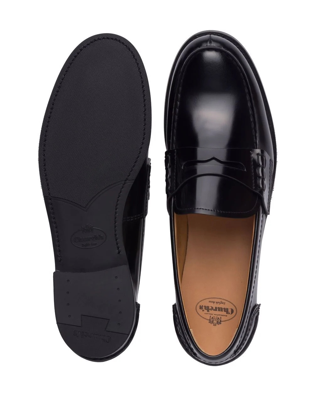Pembrey W 5 polished fumè loafers - 4