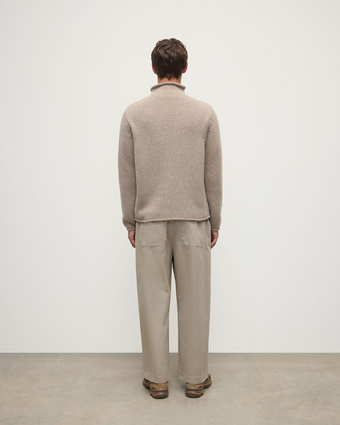 Brown Cashmere Turtleneck Jumper - 4