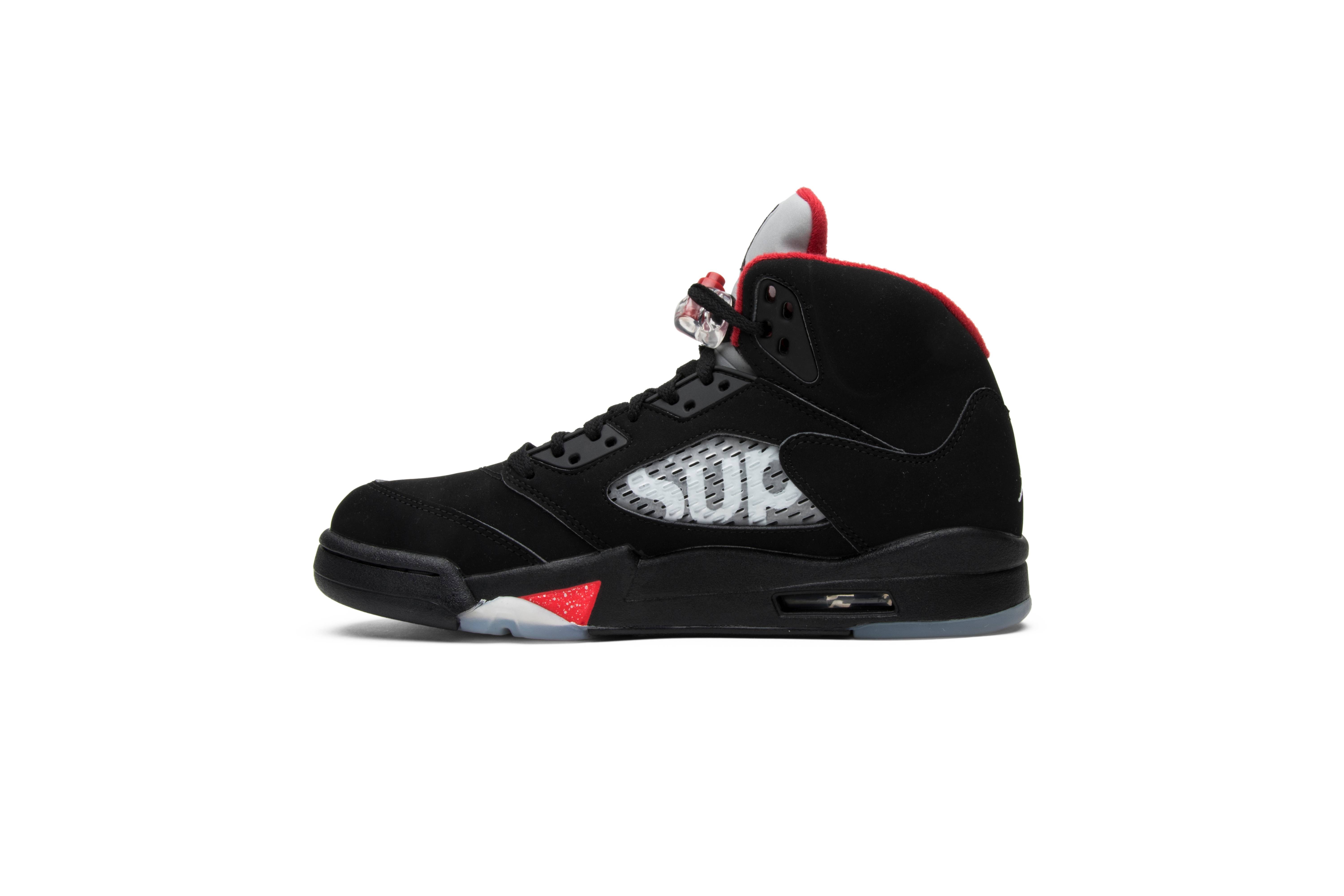 Supreme x Air Jordan 5 Retro 'Black' - 3