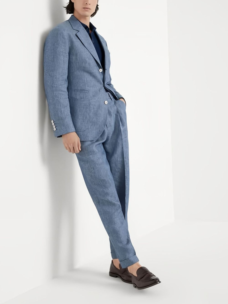 Brunello Cucinelli linen suit outlook