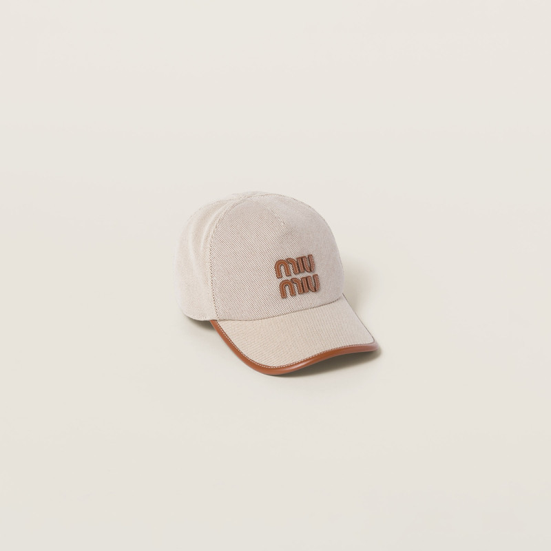 Canvas baseball hat 1