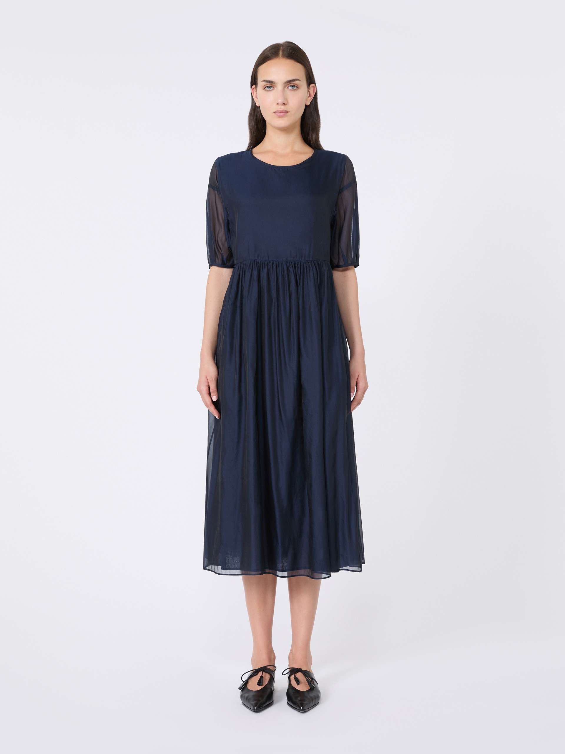 FATOSO Silk-blend organza dress - 3