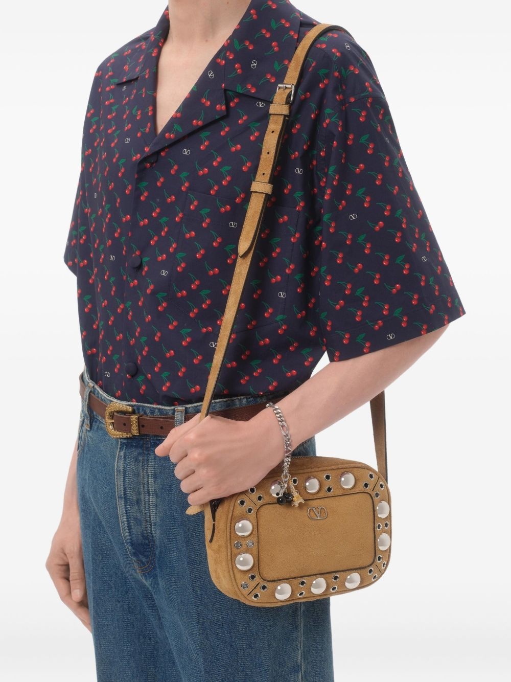 floral print relaxed shirt - 6