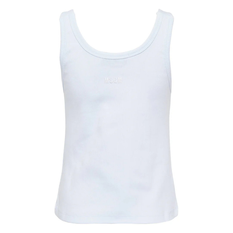 MSGM Tank Top With Button Stripes outlook